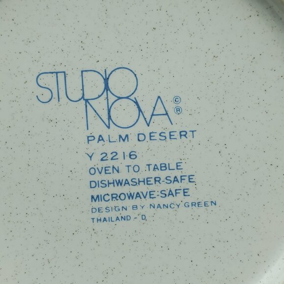 Studio Nova Palm Desert Rim Soup Bowls Geometric Southwest Border Bowls - Picture 5 of 9